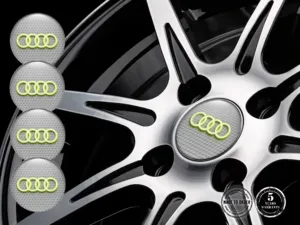 Audi Marca de Emblema Rueda Pegatina Silicona Estilo